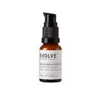 Evolve Organic Beauty 360 Eye & Lip Contour Cream (15ml) | Peptides, Probiotics, Green Tea & Caffeine - For Dark Circles & Puffy Eyes - Vegan & Cruelty Free - COSMOS Organic Certified