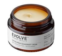 Evolve Organic Beauty Cotton Fresh Natural Deodorant Cream (30ml) | Aluminium Free - All-Day Freshness - Suitable for Sensitive Skin - Vegan & Cruelty Free - COSMOS Organic Certified