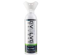 EVOLVE Peppermint Scented Pure Oxygen Canister with Breathing Cup | 10 Litre | Portable Oxygen Can | Ideal for Homes Use and Outdoor Activities | Designed by Firefighters | Made in Britain | Pack of 1