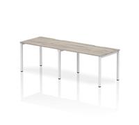 Evolve 1200 2P Desk Grey Oak White Frame