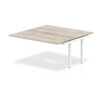 Evolve Plus 1600mm B2B Ext Kit Grey Oak Top White Frame