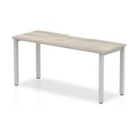 Evolve 1600 Starter Desk Grey Oak Silver Frame