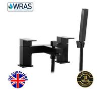 Evolve Solo Black Bath Shower Mixer & Handset