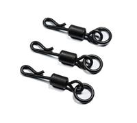 Evolve Tackle Heli QC Swivels - Quick Change Helicopter Rig Swivels for Carp Fishing, Matte Finish, Smooth Rotation