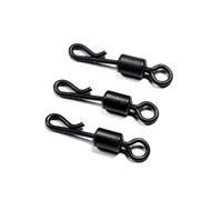 Evolve Tackle QC Swivels - Quick Change Carp Fishing Swivels, Smooth Rotation, Matte Finish, Full Steel Construction