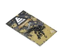 Evolve Tackle Spinner Swivels - Carp Fishing Swivels for Ronnie and Spinner Rigs, Full Steel Build, Matte Anti-Glare Finish