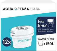 Aqua Optima by LAICA Evolve+ Water Filter Cartridges, 12 Pack