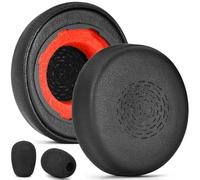 Evolve2 55 Ear Pads and Microphone Foam - defean Replacement Ear Cushions Compatible with Jabra Evolve2 55(55MS 55UC 55USB) Wireless Headset, Ear Pads Cushions with Softer Protein Leather