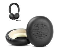 Evolve2 65 Headphone Earpads Replacement Compatible with Jabra Evolve2 65/65MS/65UC/Evolve2 40/40UC/40MS/Elite 45h Headset Ear Cushions with Premium Protein Leather and Memory Foam