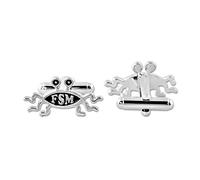 EvolveFISH FSM Flying Spaghetti Monster Cufflinks - [Silver][1" Wide]