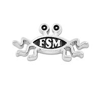 EvolveFISH FSM Flying Spaghetti Monster Lapel Pin, OneSize, Metal, not-applicable