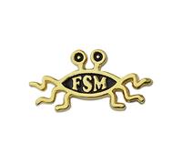 EvolveFISH FSM Flying Spaghetti Monster Lapel Pin, OneSize, Metal, not-applicable