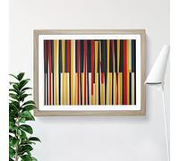 Evolving Abstract Art H1022 Framed Print for Living Room Bedroom Home Office Décor, Wall Art Picture Ready to Hang, Oak A4 Frame (34 x 25 cm)