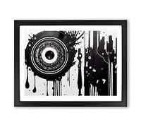 Evolving Cassette Tape Art Abstract Framed Print | A4 Black Framed Wall Art | Ready to Hang | Abstract Fantasy Picture | Living Room Bedroom Lounge Office