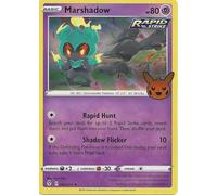 Evolving Skies 080/203 Marshadow (Pikachu Pumpkin Holo Stamp)