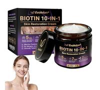 Evolvion Biotin 10-in-1 Skin Restoration Cream, 2026 New Evolving Cream, Evolvion Biotin 10-in-1 All-in-One Barrier Repair Cream, Natural Collagen Lifting Serum for All Skin Types (1 Pack)