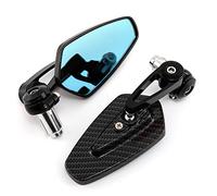 Evomosa Motorcycle Rearview Mirror, Universal Fit, 10.7 x 5.5 cm, Aluminium & Glass, Handlebar Mount, Left & Right, ATV & Scooter