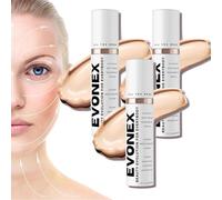 Evonex Age Defying Foundation, Evonex Age Defying Serum, Foundation Serum for Women, Anti-Aging Tinted Moisturizer Cream, Universal Tint, Light Sheer Coverage Tinted Face Sunscreen (3pcs)