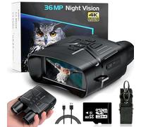 Evontira Ultraclear Night Vision Binoculars, Evontura Night Vision, Outdoor 4k Night Vision Binoculars for Adults, 3" HD Display Save Photo Video for with 32G Card, Outdoorsy Gifts (Black,one size)