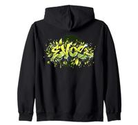 EVOO Graffiti Style Street Art Extra Virgin Olive Oil Lover Zip Hoodie