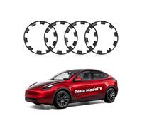 EVOOOR Model Y All-in-one Wheel Rim Protector for Tesla Model Y 20'' Uberturbine Wheel - Strips for Curb Rash Prevention - Set of 4 Rim Protector Easy to Install(Matte Black,20'')