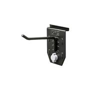 EVOpanel Single Prong Hook - EPSH-100-110mm for Smaller Items Such as mop, Brushes, Broom, Power Tools, Hand Tools abd More | Garage Accessories | Black (110mm)
