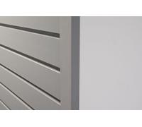 EVOpanel Wall Paneling U Cap Strip - Conceal Vertical Edges of Store Wall - Easy to Install, Just Cut to Fit - Wall Decor | White (2440mm Long)