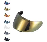 EvoParts visor GT4-1 GT4-2 compatible helmet AGV K1 K1S K5 K5S pinlock ready (Gold, XXS XS S MS M)