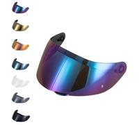 EvoParts visor GT4-1 GT4-2 compatible helmet AGV K1 K1S K5 K5S pinlock ready (Rainbow, XXS XS S MS M)
