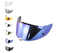 EvoParts Visor Hj-26 for Helmet Hjc Rpha 70 - Rpha 11 Pinlock Ready and Tear Off Ready (Blue)