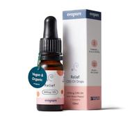 Evopure Relief CBD Oil 500mg - Broad-Spectrum Hemp Extract with Turmeric & Black Pepper - Joint & Muscle Support - THC-Free, Vegan, 100% Natural - 10ml