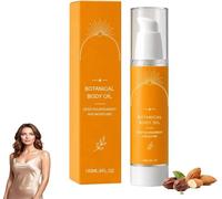 Evoras Botanical Body Oil, Body Oil with Wakame Algae, Passionflower Seed Oils & Brazil Nut, Fast Absorbing Moisturizing Non-Greasy Lightweight Firming Massage Oil for Smoother-Looking Skin (1pcs)