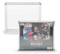 EVORETRO Acrylic Display Case Protector for One Piece Booster Box English TCG (OP05 OP06) - 5mm Thick, Magnetic Closure, UV Protected, Stackable Design for One Piece Booster Box Acrylic Case (1 Pack)