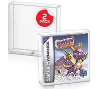 EVORETRO Acrylic Video Game Box Protector Compatible for Nintendo Game Boy and Game Boy Advance (GB/GBA) Game Box - 4mm Thick Clear Gameboy Protector Case for Video Game Collectors (Pack of 2)