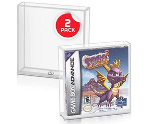 EVORETRO Acrylic Video Game Box Protector Compatible for Nintendo Game Boy and Game Boy Advance (GB/GBA) Game Box - 4mm Thick Clear Gameboy Protector Case for Video Game Collectors (Pack of 2)