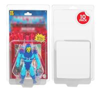 EVORETRO Action Figure Display Case Compatible with Masters of The Universe Motu Carded Action 5.5-in Carded, 0.60MM Thick, Scratch Resistant, PET Clamshell Blister Pack Style Protector case, 10pcs