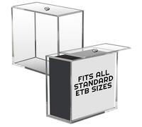 EVORETRO Clear Acrylic Display Case Compatible for Pokemon Elite Trainer Box-UV-Resistant Pokemon ETB Protective Case with Sliding Lid(4.0mm, Pack of 1)