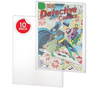 EVORETRO Comic Book Toploader for Current, Regular, Silver Age Comics 0.5CM & Below 0.19 Inches Thick - Hard Case for Display, Archive Grade Storage 7.25 x 10.75 Inches