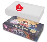 EVORETRO Display Case Protector Compatible with Lorcana Booster Boxes, 1-Pack, Scratch-Resistant PET Protector - 0.40MM Plastic Display Case for Collectible TCG Card Storage Organization