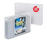 EVORETRO Protector Compatible for Video Game Protectors (Clear Plastic) - Acid-Free Case Display - Scratch Resistant Boxes for (25 N64 cart)