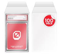 EVORETRO PSA Slab Protector Sleeves - 100 Pack Resealable PSA Graded Card Sleeves, Premium Acid-Free Team Bags for Trading Cards, Archival-Safe, Crystal Clear Card Slab Protection