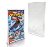 EVORETRO Trading Card Case Envelope Compatible for Pokemon Single Pack Booster, Magic, Yu-Gi-Oh - 10 Pack of 0.35MM Thick Plastic PET Pokemon Card Protector Holder