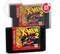 EVORETRO Video Game Case Protector for Sega Genesis Cartridge | 25 Pack | Acid-Free Clear PET | 4.4x1x3in Fit | UV & Scratch-Resistant | Stackable