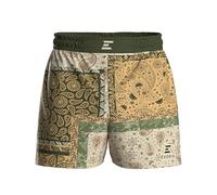 EVORIS MMA Shorts - All Purpose Training Shorts for Grappling, Jiu Jitsu, BJJ, Running, Swimming, for Men or Women, Emperor Design, Size XL, Olive & Gold