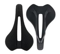 EVOSID 3D Printed Bike Saddle 150mm Light/Soft/Breathable/Waterproof Unisex Cushion Seat for City Bike, MTB, BMX, Gravel Bikes, Road Bike (Nylon-Carbon Fiber-7x9)