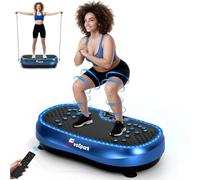 EvoSpark Vibration Plate, 2026 Plus Vibration Plate Exercise Machine with Larger Silicone Pad, Dual Motors, 199 Levels, 7 Modes, 226kg Capacity Vibrating Plate for Lymphatic Drainage & Weight Loss