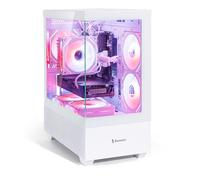 Evounic Liquid Cooling Gaming PC, Xeon E5 up to 3.2GHz,GeForce RTX 3060 Ti Graphics,64GB RAM,512GB NVMe SSD,1TB HDD,WIFI6,BT5.4,650W PSU,Win 11,RGB Keyboard & Mouse,Plug & Play Desktop PC