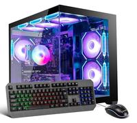 Evounic Professional Workstation Gaming PC - i7 Xeon E5 up to 3.2GHz, GeForce GTX Titan GDDR5, 16GB DDR4 RAM, 512GB M.2 SSD + 1TB HDD, WiFi 6 & BT 5.4, 9× ARGB Fans, 650W PSU, WIN11P