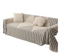 EVPCPWTYZY Chenille Sofa Cushion Simple four Seasons Universal Anti Sofa Towel full Cover Cloth Soft Machine Washable(Light gray,180 * 300cm)