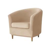 EVPCPWTYZY Single Elastic Velvet Club Sofa Cover With Cushion Round Dust All Inclusive Simple Dustproof Beautification(1)